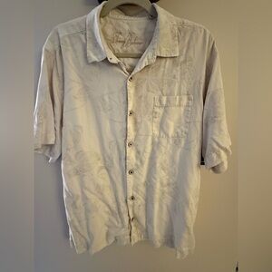 Tommy Bahama Cream Men's Shirt 100% Silk